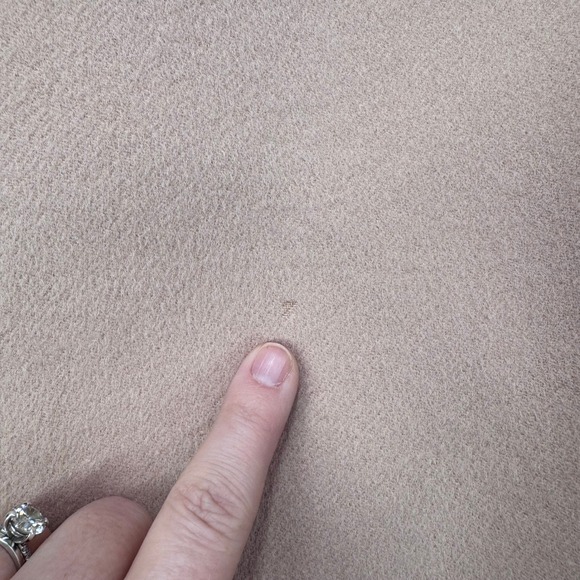 Badgley Mischka Pink Wool Collarless Asymmetrical Snap Jacket Size 8 *TINY FLAW - Picture 12 of 13